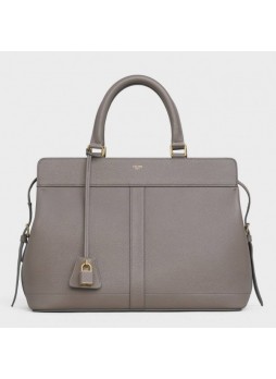 Ce.line Medium Cabas De France Bag In Grey Leather High